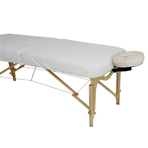 Eulithe Sheet Earthlite Dura Luxe Fitted White Sheet (Single)